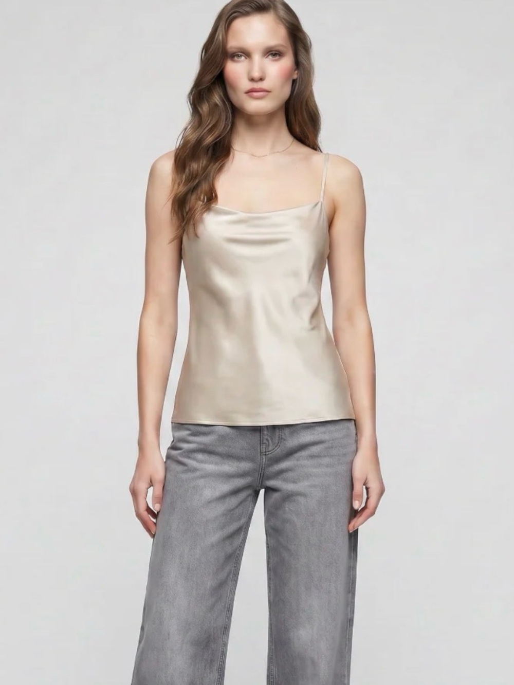 Paradise Fold - 100% Silk Camisol - NWT- XL